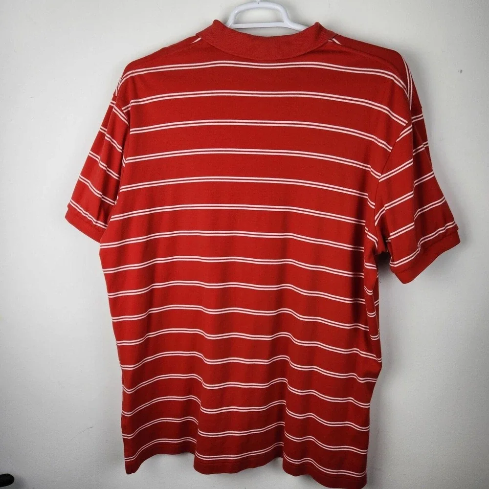 Polo Ralph Lauren‎ Mens XL Short Sleeve Polo Shirt Striped Logo Preppy Causal